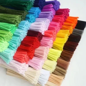 100pcs Colorful Chenille Pipe Cleaners