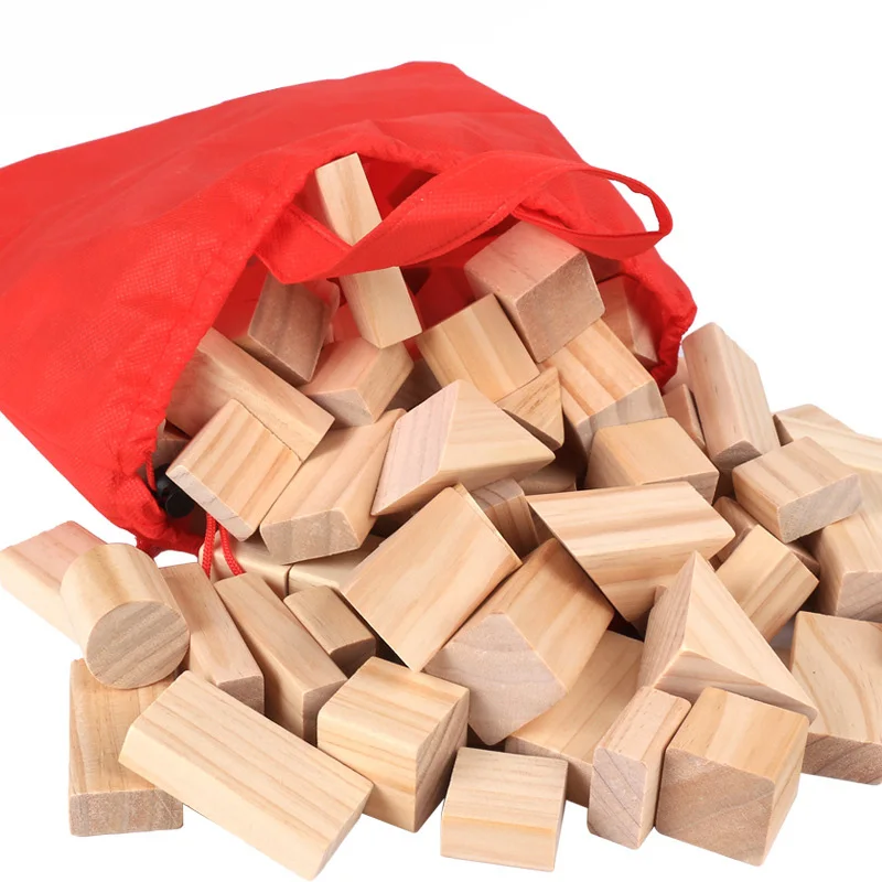 Wooden Toy Building Blocks - Image 2