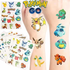 3PCS Pokemon Temporary Tattoo Stickers