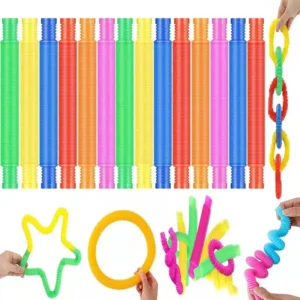 8PCS Colorful Telescopic Stretching Tube