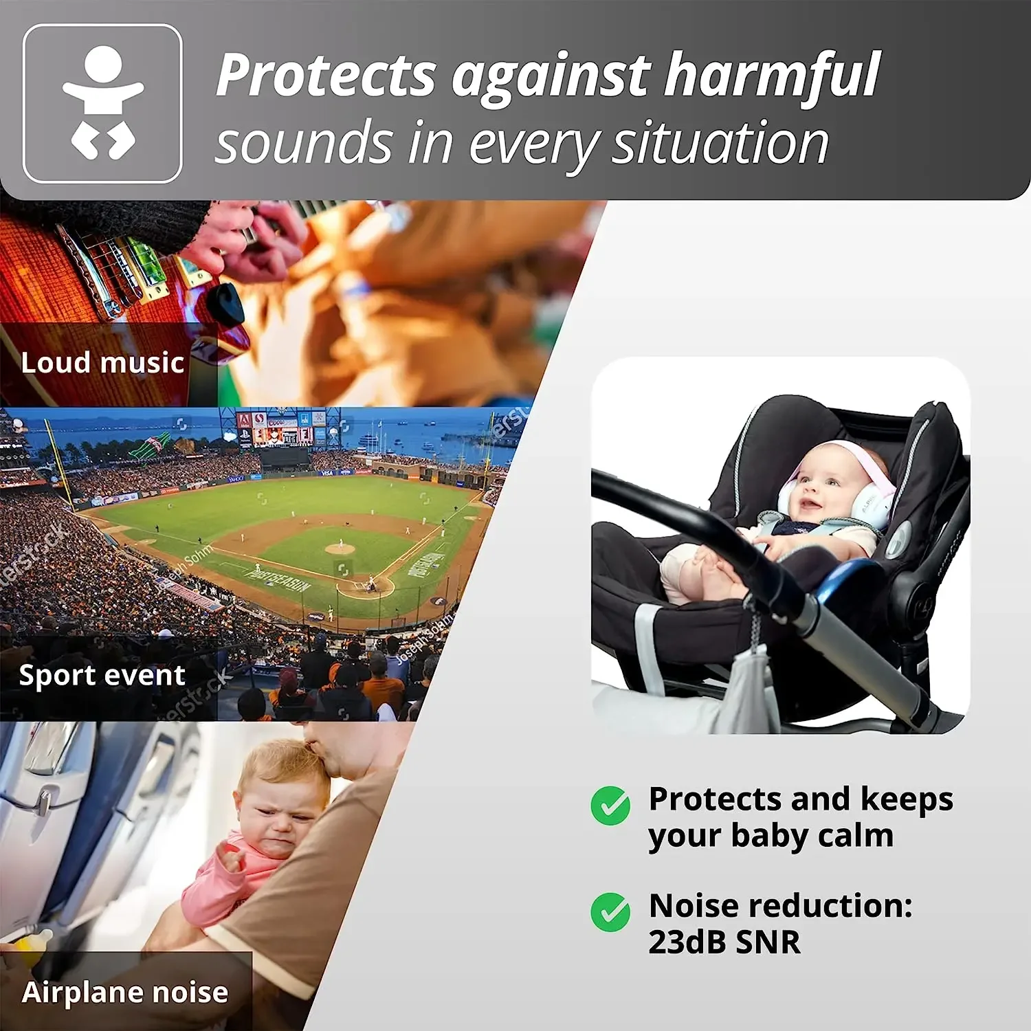 Noise Reduction Earmuffs for Babies and Toddlers - Image 3