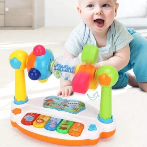 Rotating Music Piano Keyboard