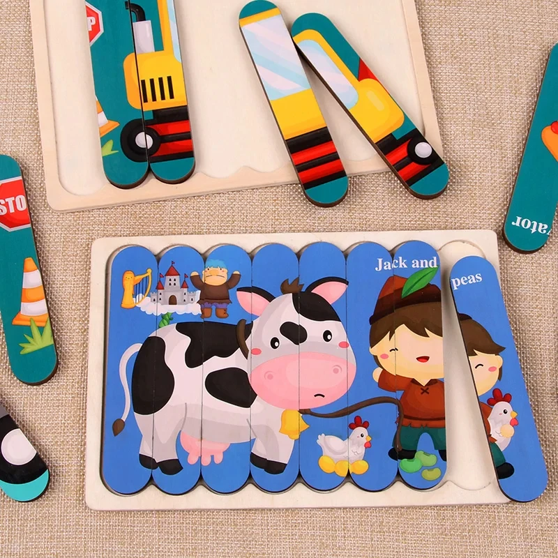 Montessori Wooden Puzzles for 1-3Y - Image 5