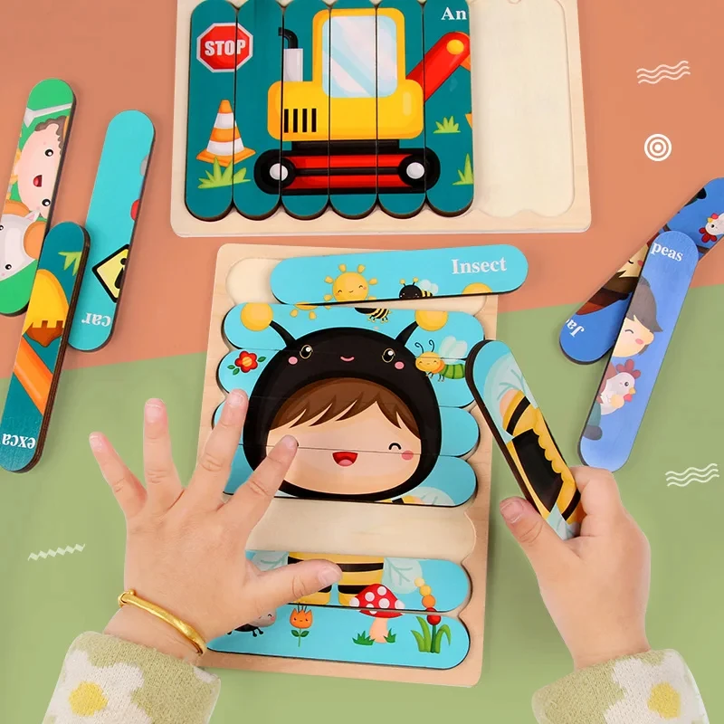 Montessori Wooden Puzzles for 1-3Y - Image 6