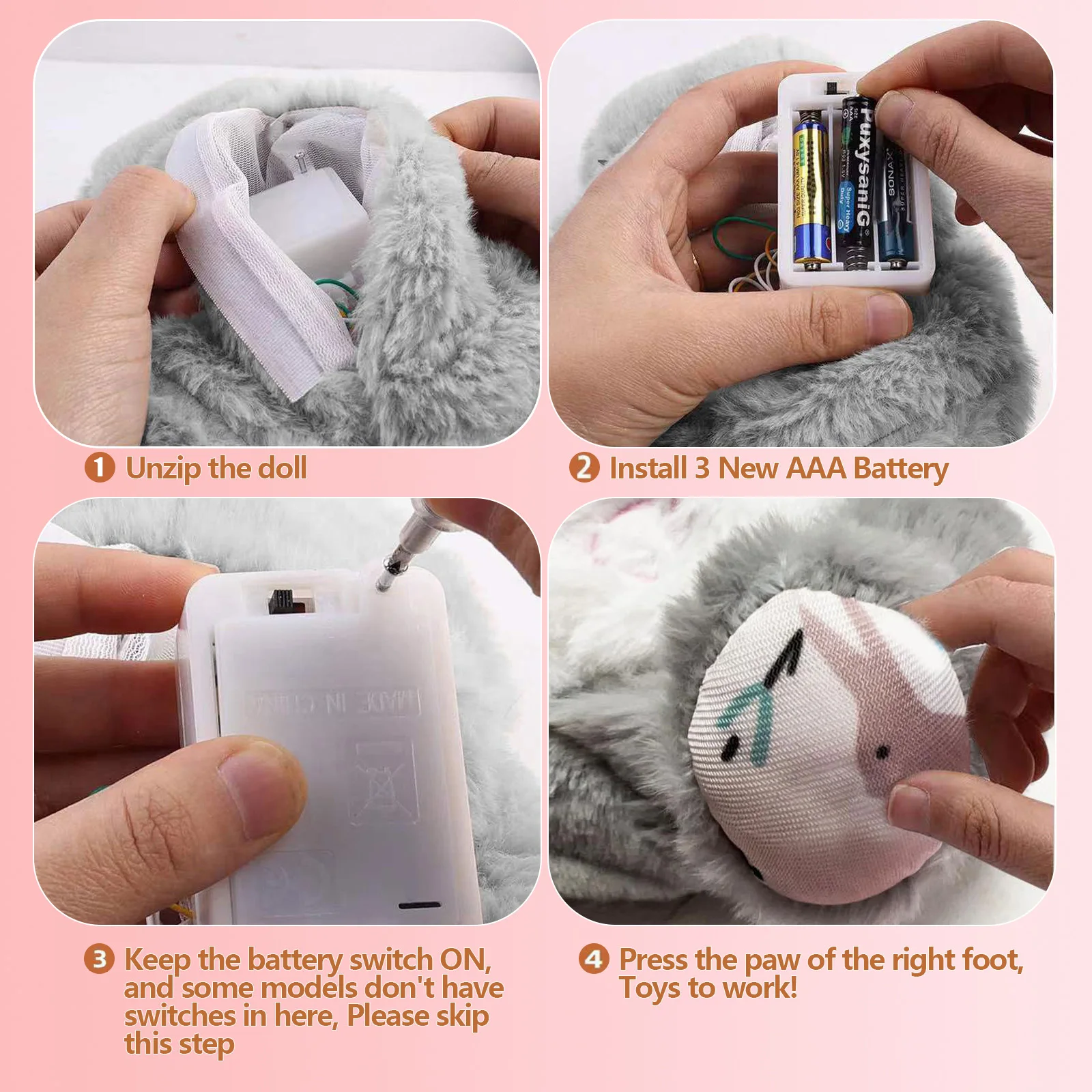 Breathing Bear Baby Soothing Plush Doll Toy - Image 4