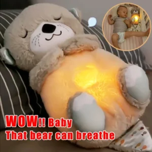 Breathing Bear Baby Soothing Plush Doll Toy