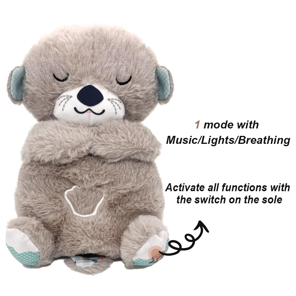 Breathing Bear Baby Soothing Plush Doll Toy - Image 5