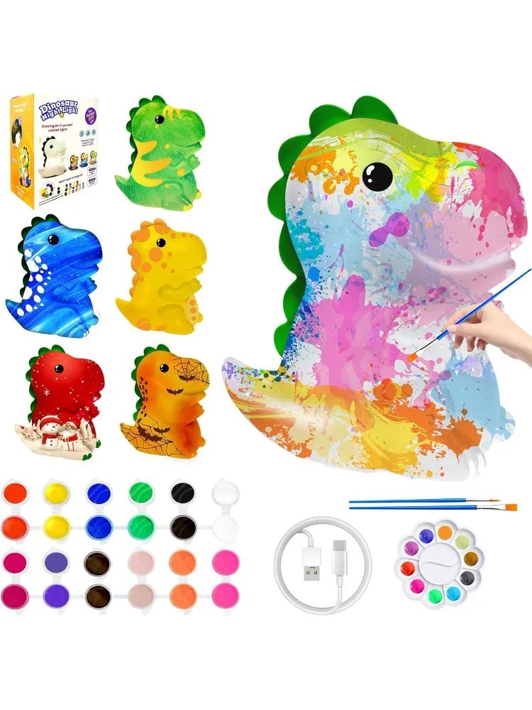 Painting Dinosaur Lamp