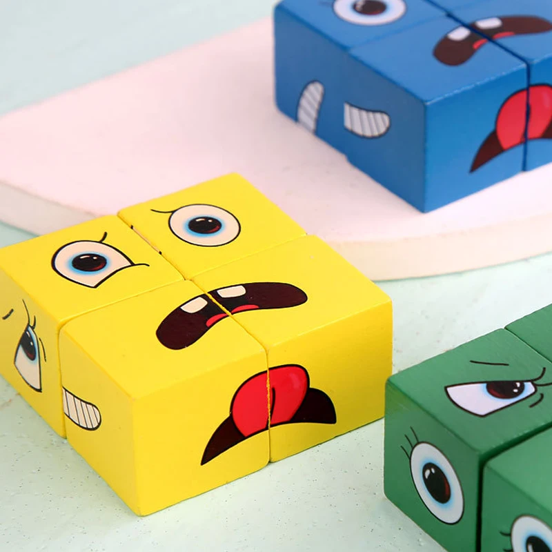 Kids Expression Puzzle Building Blocks - Image 3