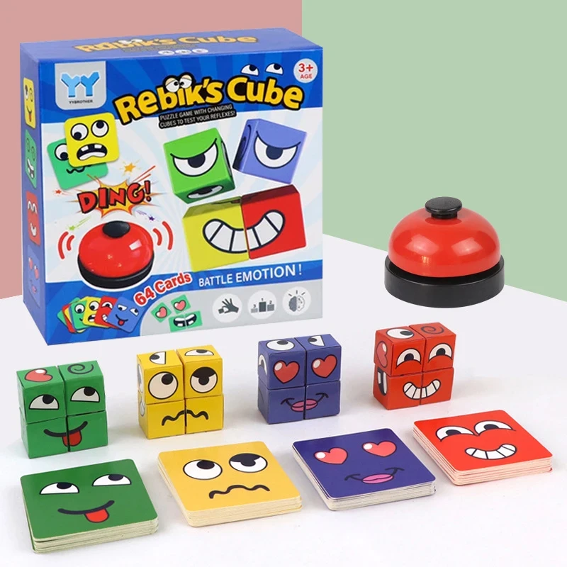 Kids Expression Puzzle Building Blocks - Image 5