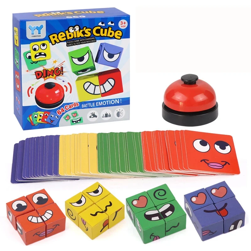 Kids Expression Puzzle Building Blocks