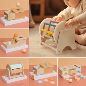 Montessori Wooden Color Shape Cognition Match