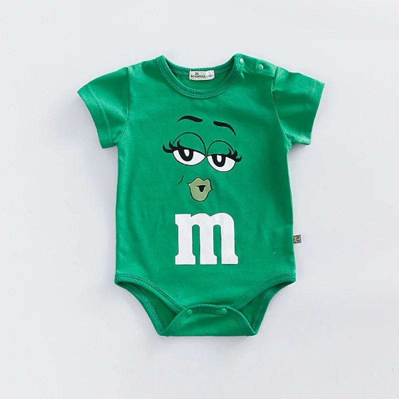 Thin Cotton 3-24M Short Sleeve Romper - Image 2