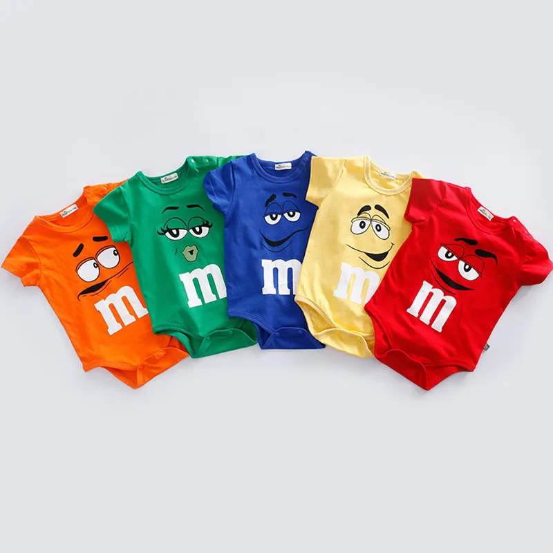 Thin Cotton 3-24M Short Sleeve Romper